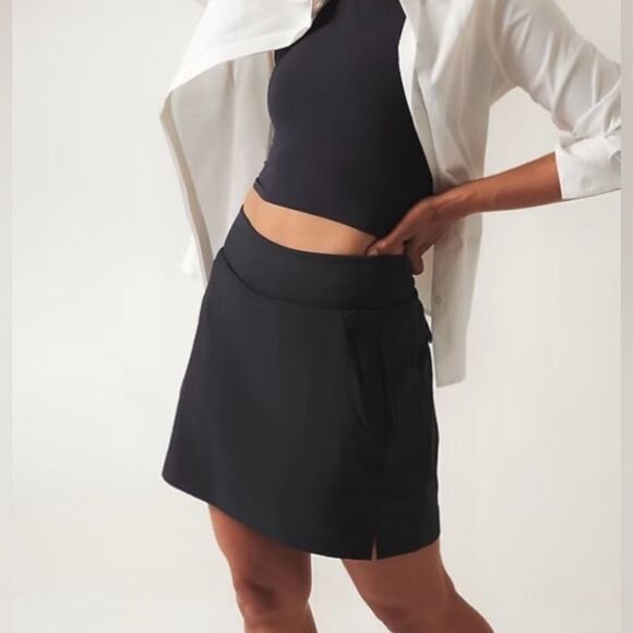 Athleta Soho Skirt Skort Black - Picture 2 of 11